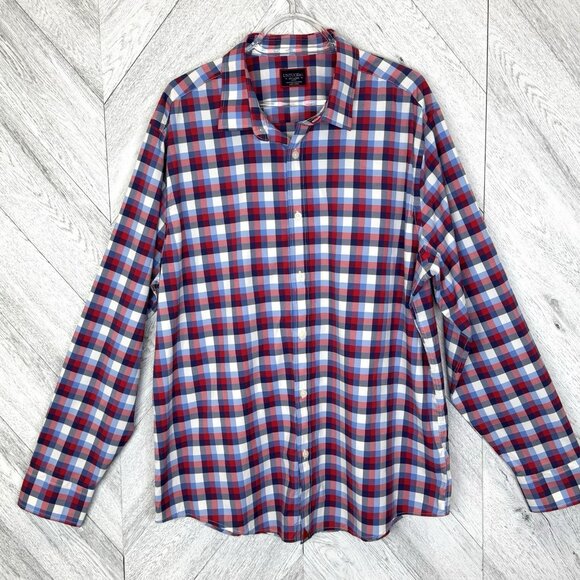 UNTUCKit Long Sleeve Shirt Mens Size XXL 2XL Stever Hill Slim Fit Check Plaid - Picture 1 of 5